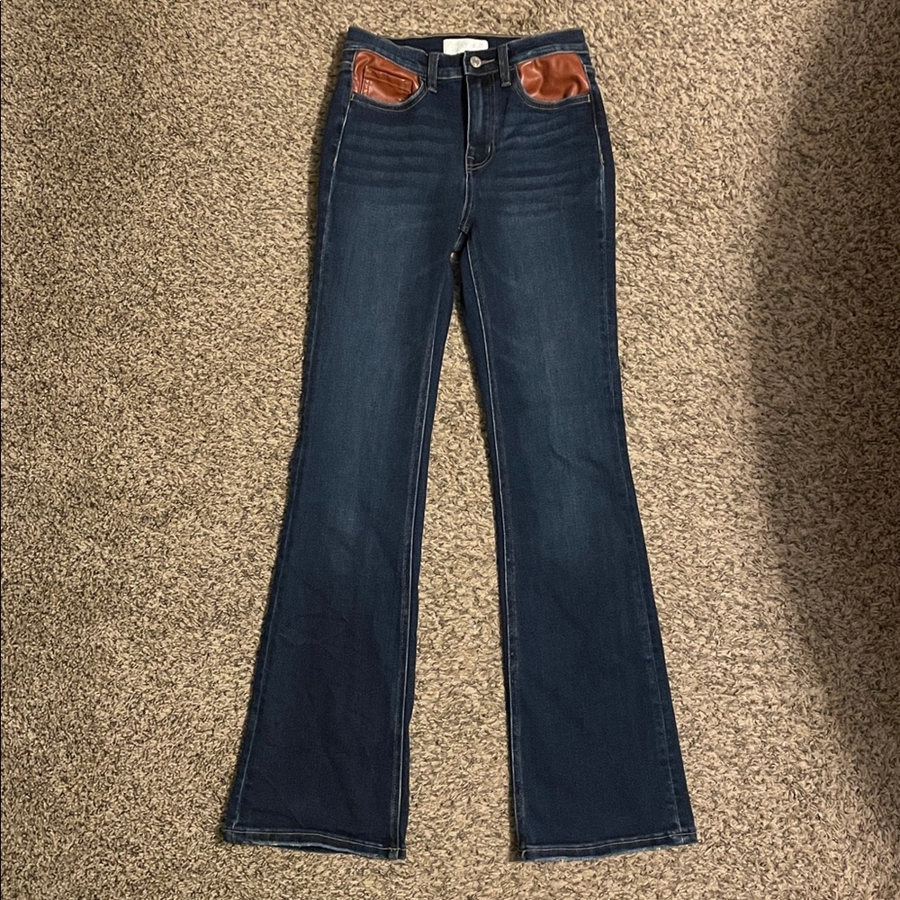 Vervet Blue High Rise Boot cut Jeans -size 26